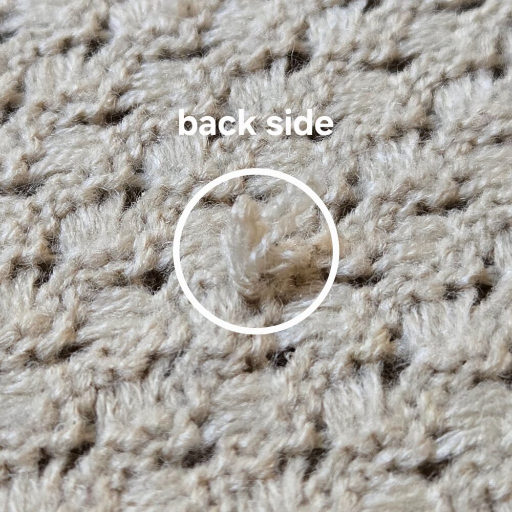 Organic Work Cashmere Basketweave Scarf Natural/Oatmeal - Picture 11 of 12
